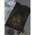 thumbnail image 3 of Gold Triangle Square Art T-Shirt Women -Image by Shutterstock, Female XX-Large, 3 of 4