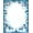 Blue, Pattern 3, variant on ODIKA 4'x6' Machine Washable Non-Slip Area Rug, Whimsical Winter Snowman Scene with Dazzling Starburst Snowflakes High Traffic Rug, Green, 502901