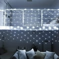 thumbnail image 2 of 4.9ft x 4.9ft 96 LED Christmas Net Lights, 8 Modes Fairy Mesh Christmas Decorative Lights for Xmas Trees, Bushes, Wedding, Garden, Outdoor, Indoor Decor-Cool White, 2 of 6