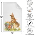 thumbnail image 5 of Rabbit Basket Kitchen Dish Towels 4 Pack Absorbent Hand Towels, Lint-Free 18"x28" Easter Eggs Fast Drying Hanging Dishcloths for Cooking Baking Home Clean, 5 of 7