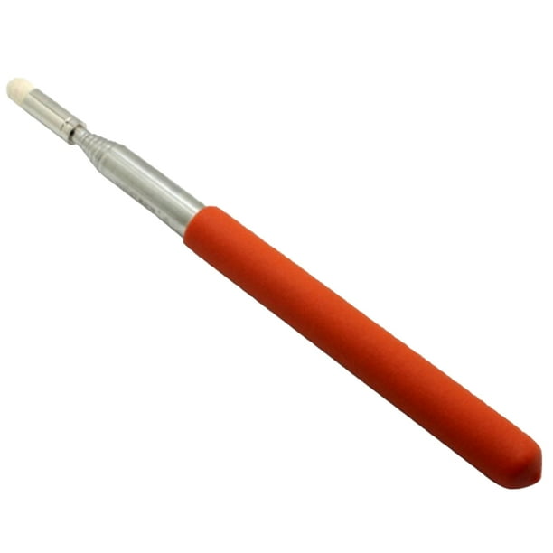 EeaseMX Puntero de mano telescópico de 100 cm, puntero de pizarra portátil retráctil para presentador de aula (naranja)