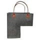 thumbnail image 2 of Organizadora de escaleras fieltro Premium con asas gris medio, 2 of 8