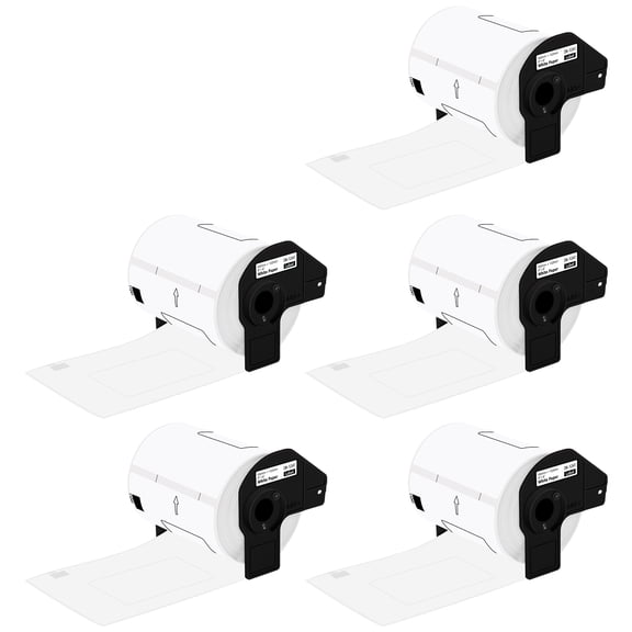 GREENCYCLE 5 Roll (200 Labels/Roll) White Paper Shipping Label Compatible for Brother DK1241 DK-1241 4''x6'' (102mm x 152mm) QL-1050 QL-1050N QL-1060N Printer,BPA Free