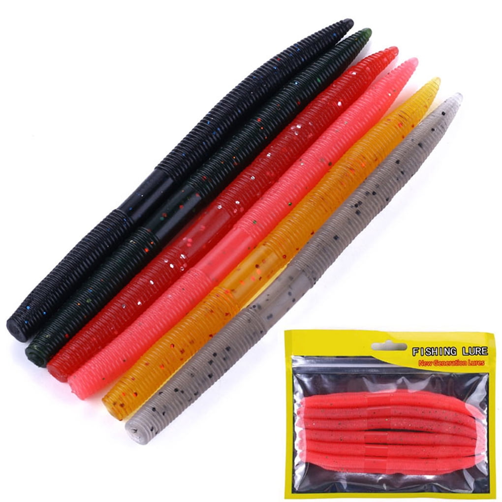 Lot De 350 Leurres Souples Imitation Vers De Terre Et Vers De Farine – Boîte De Rangement Pour Pêche Eau Douce/Salée