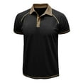 thumbnail image 5 of Krdevn Men's Spring Short Sleeved Lapel T Shirt Casual Versatile Short Sleeved Bottoming Shirt,XXL, 5 of 7