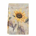 thumbnail image 2 of Yellow Sunflowers Kitchen Towels Set of 1, Retro Floral Leaves Butterfly Plants Khaki Absorbent Dish Towels for Kitchen, Microfiber Hand Towel, Quick Drying Tea Towel Decorative Dishcloths, 2 of 7