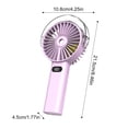 thumbnail image 2 of Small Fans Home Appliances Handheld Misting Fan Portable, 4000mAh Rechargeable Battery Powered, Small Personal Misting Fan with Water Spray Cool, 4 Speed Wind, LED Display, Hand Held, 2 of 2