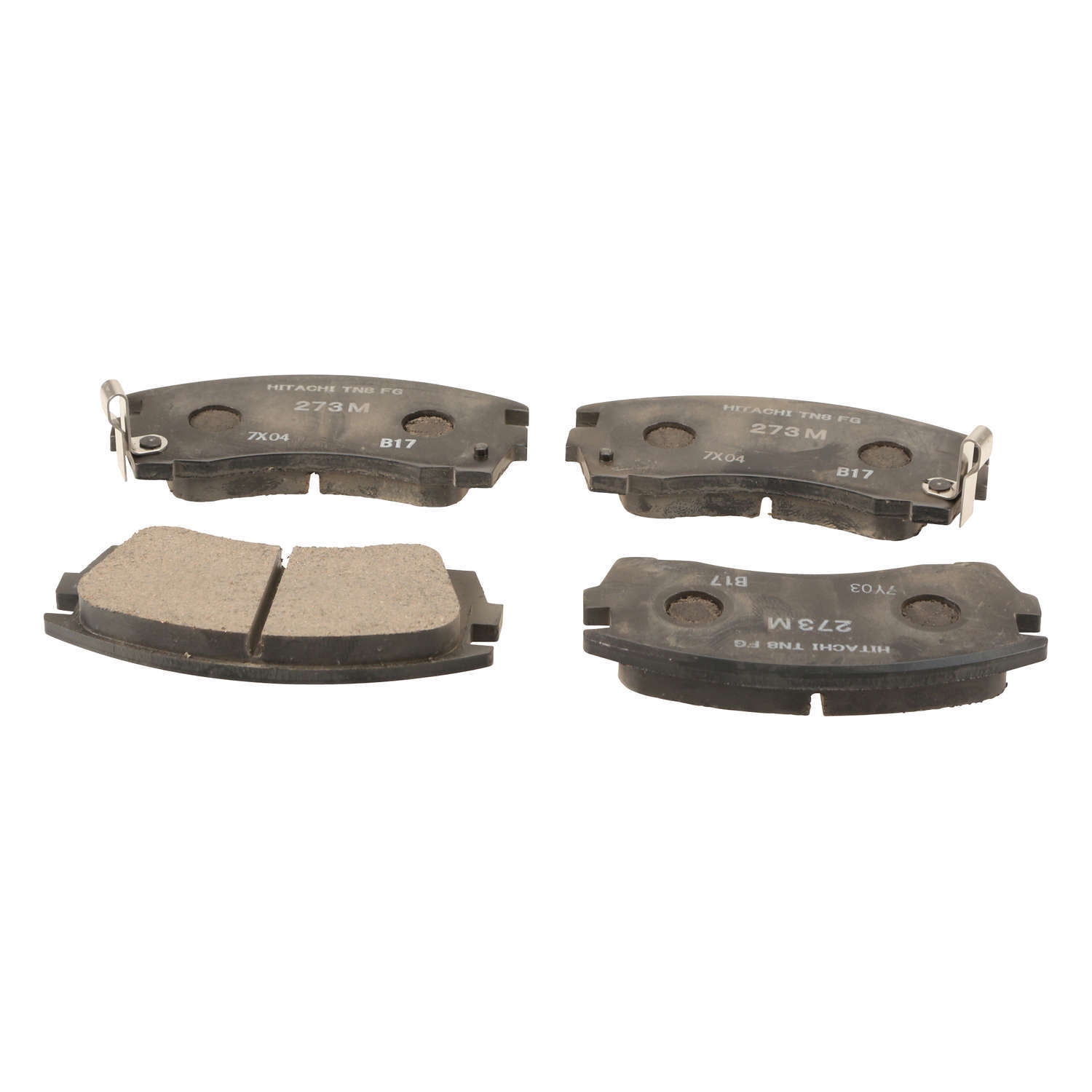 Hitachi OE Formulated Brake Pad Set, w/o Shims