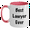 White/Pink, variant on Best Lawyer Ever Funny Quote Gifts from Men for Mother's Day Unique Two Tone Coffee Mug