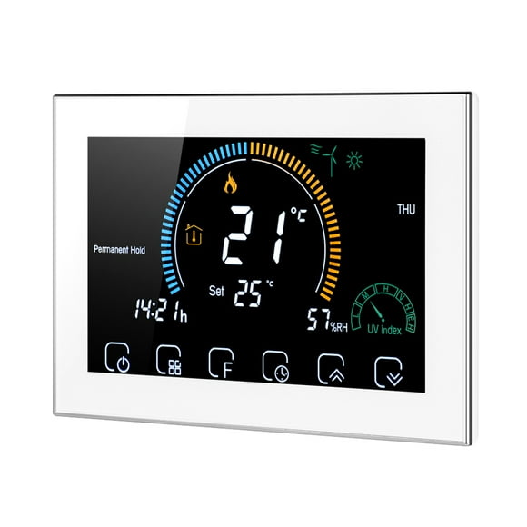95-240V Wi-Fi Smart Thermostat Programmable Thermostat 5+1+1 Six Periods Voice APP Control Backlight LCD Water Heating Thermoregulator Compatible with Echo Home Tmall Genie