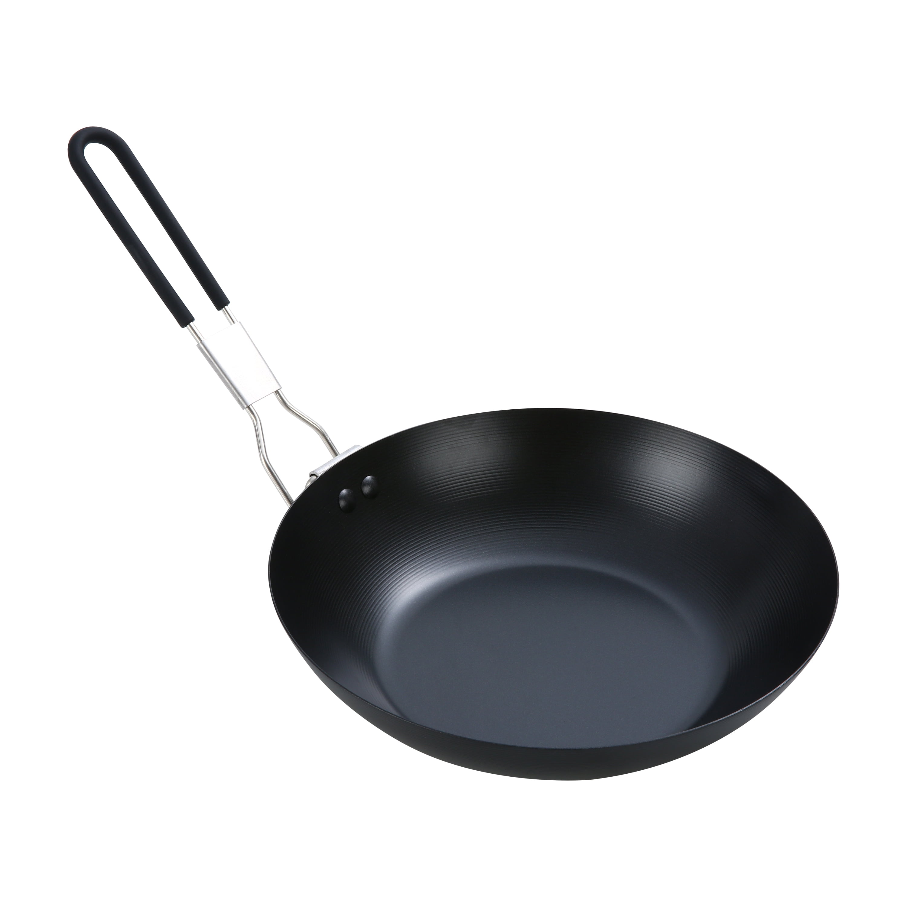 Ozark Trail 9.5" Carbon Steel Frying Pan with Folding Handle