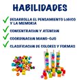 thumbnail image 2 of Juego didáctico MAGICAMENTE PARA APILAR y CLASIFICAR cuentas de madera 68 piezas, 2 of 7