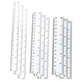 thumbnail image 1 of Maner Dresses Ensemble de Règles Droites en Plastique avec Règles Scolaires Transparentes, 30 cm, Transparent, 9 Unités, Lot de 3, 1 of 5