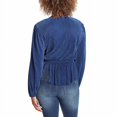 thumbnail image 3 of Jessica Simpson Womens Textured Top,Patriot Blue,S, 3 of 3