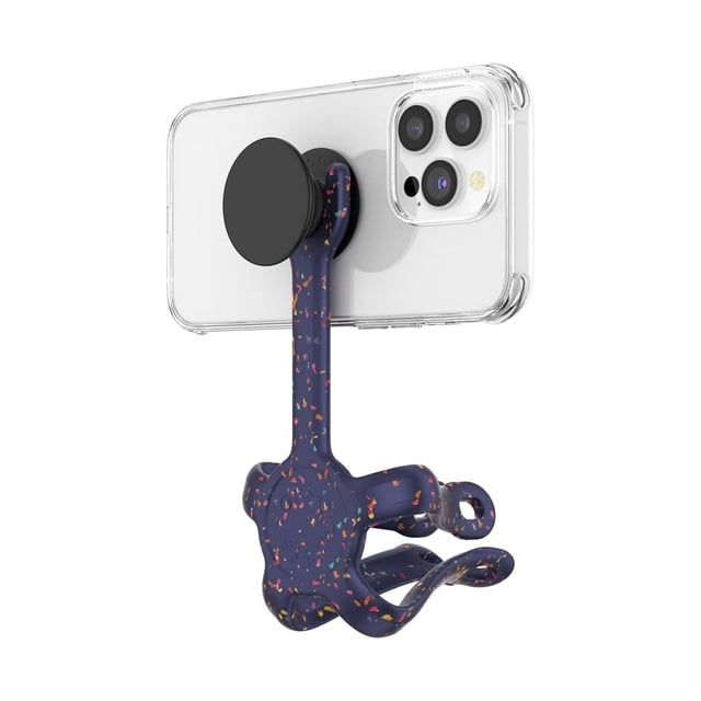 Soporte y soporte para teléfono PopSockets flexibles, azul marino francés