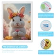 thumbnail image 3 of Diamond Art Kits for Adults - Cute Bunny Flower Crown Garden 5d Diamond Painting for Adults, Diamond Art for Adults Beginners, Frameless Diamond Painting Kits for Adults for Home Wall Decor, 3 of 7