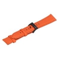 thumbnail image 4 of Correa de muñeca de cuero PU, repuesto de correa de reloj de moda para reloj Huawei, color naranja, 20mm, 4 of 8
