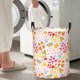 thumbnail image 5 of Fotbe Colorful Floral Cesto de Ropa con Asas, Cesto Impermeable de Gran Capacidad, Bolsa de Lavado para Dormitorio, Cesto de Ropa con Ruedas y Asas-Small, 5 of 6
