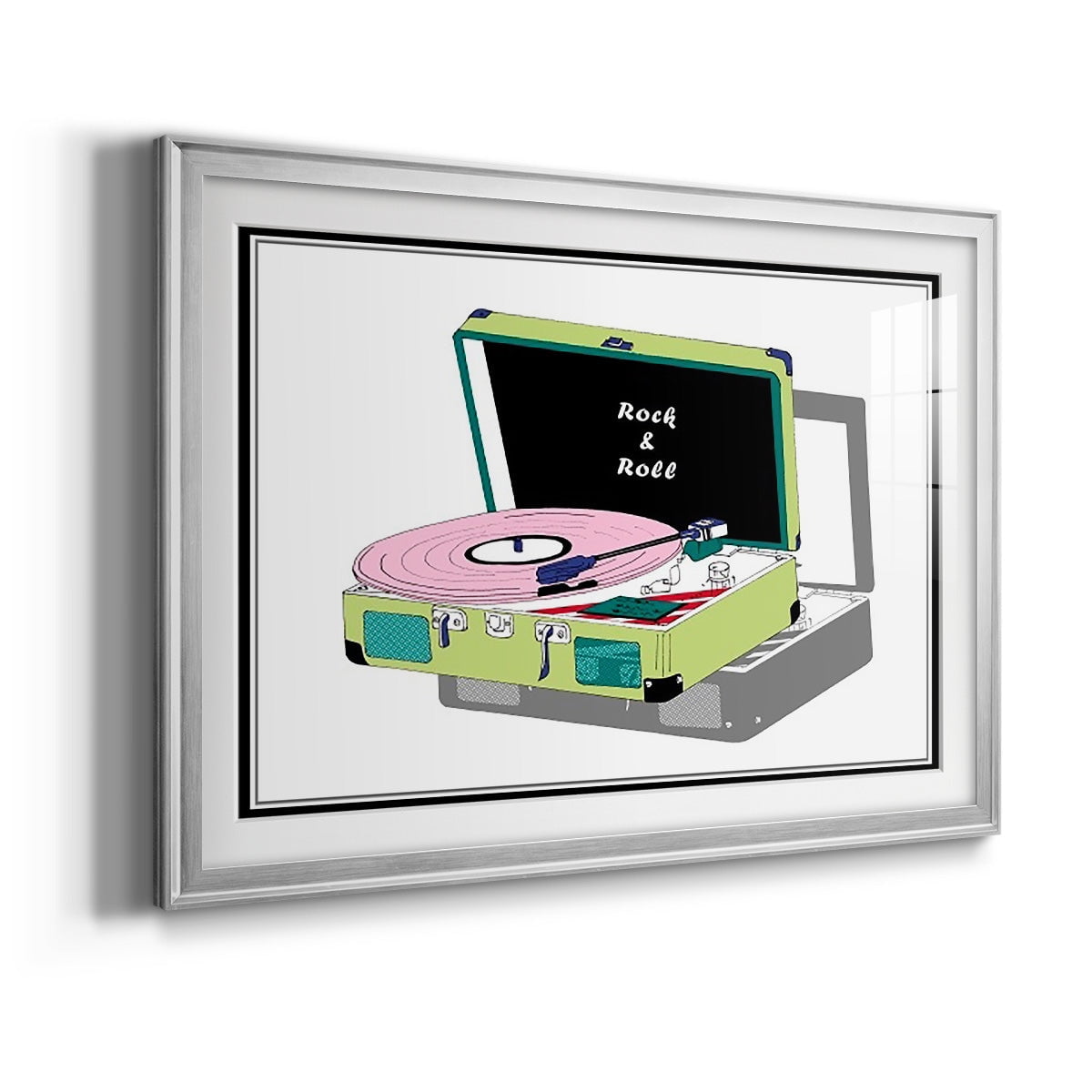Record Shop II Premium Framed Print - Ready to Hang