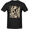 thumbnail image 4 of Jean Michel Basquiat Men's T Shirt Cotton Tee Basic Short Sleeve Crewneck Shirt Tops Black, 4 of 5