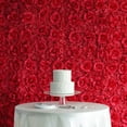 thumbnail image 2 of BalsaCircle 4 Red Silk Roses Hydrangea Flowers Wall Panels 11 feet UV Protected Background Wedding Party Photo Booth, 2 of 5