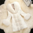 thumbnail image 5 of Faux Jacket For Mid Long Coat Winter Warm Thick Soft Pile Elegant Outerwear Fashionable Style Outwear, 5 of 6