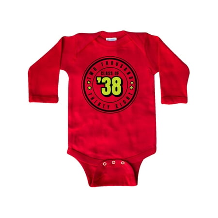 

Inktastic Class of 2038 in Black Circle with Stars Gift Baby Boy or Baby Girl Long Sleeve Bodysuit
