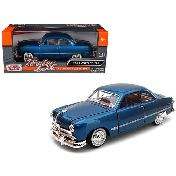 1949 Ford Coupe Burgundy 1/24 Diecast Model Car by