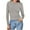 Gray, variant on Timegard Womens Tops Crew Neck Long Sleeve Tops Ribbed Knit Slim Basic Tee Shirts Casual Going out Top