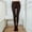 Coffee, variant on Clearance!FUNUONY Fleece Lined Leggings Women Leggings Slim Velvet Fitness Solid Elasticity Pants Plus Splice Trousers Pants Joggers for Women Yoga Pants Work Pants Women Coffee M