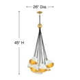 thumbnail image 6 of 15 Light Large Chandelier in Modern-Glam Style 26 inches Wide By 45 inches High-Shell White Finish Bailey Street Home 81-Bel-2760493, 6 of 10