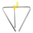 thumbnail image 1 of OUNONA 1Set Steel Yellow Triangle Iron Percussion Instrument for Developing Music Interest and Coordination, 1 of 8