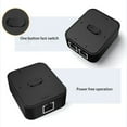 thumbnail image 4 of facefd Commutateur Réseau 2 Ports RJ45 Commutateur Réseau Métal RJ45 Longue Durée de Vie pour Commutation Intranet et Extranet, 4 of 8