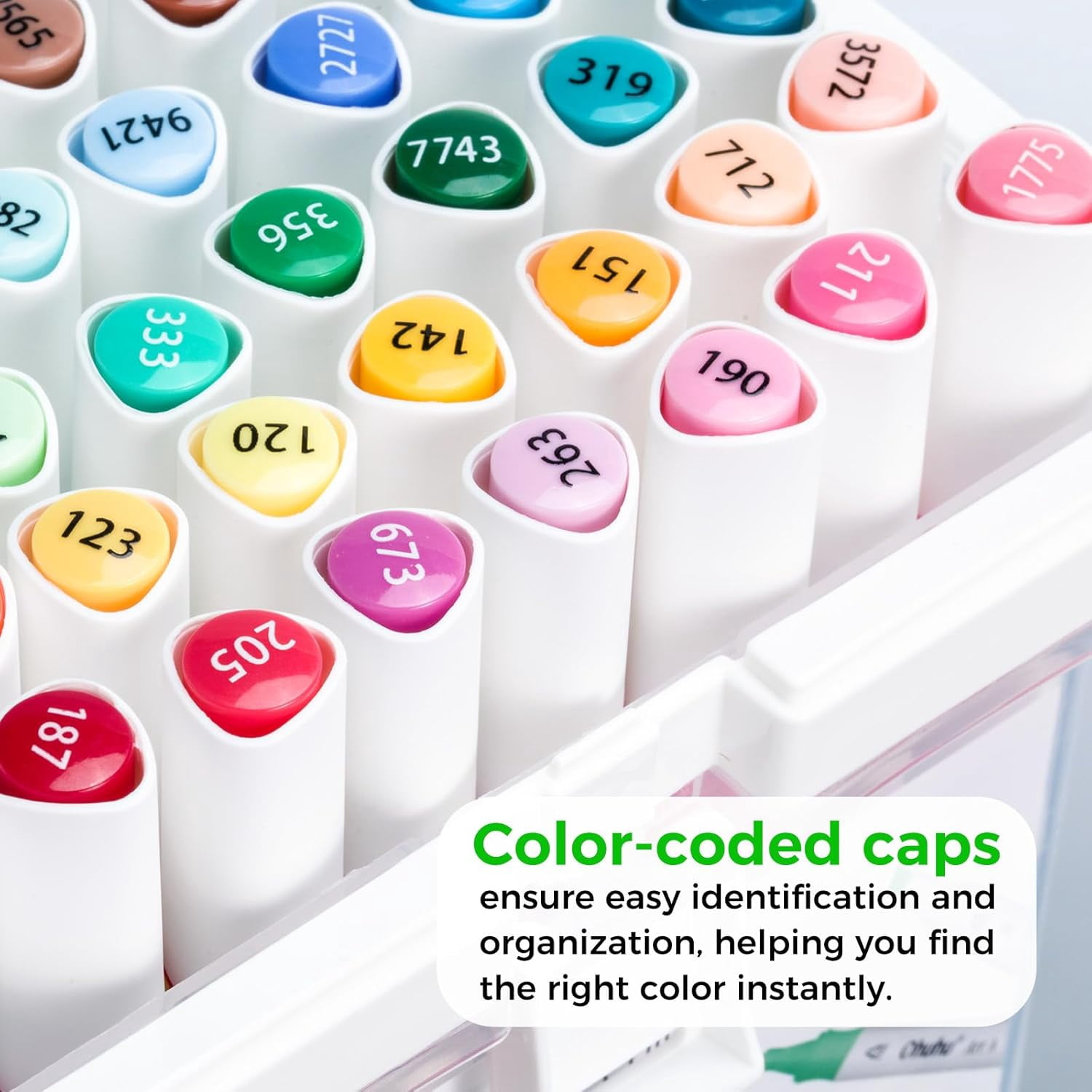 Brush Markers Alcohol Based: Double Tipped Art Sketch Drawing Marker for Artists Adults Beginners Coloring Landscape Architectural Design - Brush& Chisel - 48-color w/Marker Storage Case