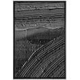 thumbnail image 2 of PixonSign Framed Canvas Wall Art Rustic Black Paint Stroke Landscape Abstract Print Minimalism Contemporary Nordic Relax/Calm Decoration for Living Room, Bedroom, Office - 24"x36" Black, 2 of 5