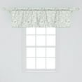 thumbnail image 2 of Ambesonne Floral Window Valance, Grunge Feminine Blossoms, 54" X 18", Mint Green White, 2 of 3