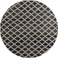 thumbnail image 1 of Ahgly Company Indoor Round Abstract Charcoal Black Abstract Area Rugs, 7' Round, 1 of 6