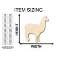 thumbnail image 2 of Unfinished Wood Llama Silhouette - Craft- up to 46" DIY 20" / 1/4", 2 of 3