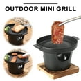 thumbnail image 5 of Yucurem Mini Outdoor Bbq Plate Detachable Japanese Alcohol Stove Hibachi Grill Kitchen Essentials (B), 5 of 10