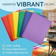thumbnail image 5 of 30 Plastic Two Pocket Folders with Prongs, Assorted Color, Durable Poly 2 Pocket Folders with Clasps, Letter Size, Bulk 30 Pack, 5 of 9
