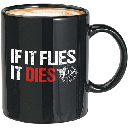 

Hunting Coffee Mug - If Hunting Is Wrong I Dont Wanna Be Right - Adventure Duck Deer Bucks Wildlife Hunter Explore Campfire -If It Flie 11 Oz