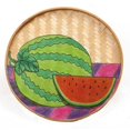 thumbnail image 2 of Abbracc Natural Bamboo Sieve Round Fruit Plate Handmade Storage Tray Hand Knitted Bread 22cm, 2 of 9
