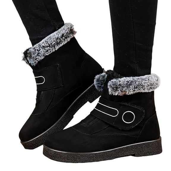 Oyedens Womens Snow Boots with Lining Fashion Warm Winter Fuzzy Ankle Booties for Women