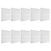 NIYANGLE 10Pcs 3D Faux Brick Wall Panels for Minimalist Home Decoration with Adhesive Feature