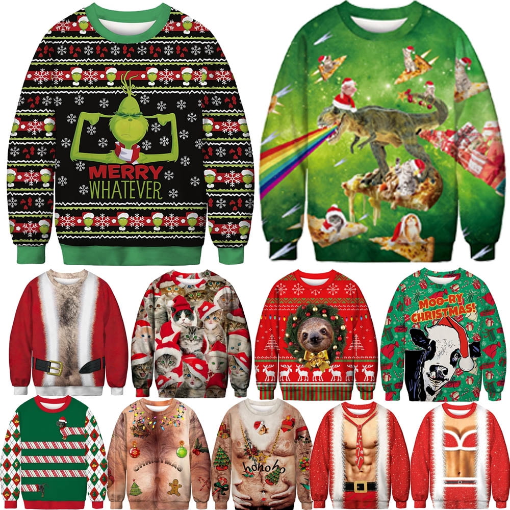 Christmas Sweaters for Men Guy’s Comfy Funny Novelty Sweaters for The