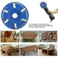 thumbnail image 3 of Stump Remover Angle Grinder Wood Carving Disc 6 Tooth Chain Saw Cutter Woodworking Blade Tool (Flat Edge), 3 of 5