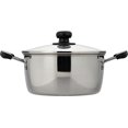 thumbnail image 4 of Ragoût de curry Bouilli à Deux Mains Réensemencé 20cm en Acier Inoxydable compatible IH avec Couvercle en Verre RR-6889, 4 of 4
