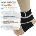 thumbnail image 6 of KkaFFe Ankle Support Brace for Men & Women Ankle Sleeve Adjustable Compression Activity & Recovery Support​ One Size Fits Most Gray, 6 of 10
