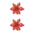 thumbnail image 4 of Billuyoard Árbol de Navidad Decorativo Flor Falsa Portátil Desmontable Parque Jardín Boda Fiesta Simulación Festival Flores Rojo Rojo 2Conjunto, 4 of 6