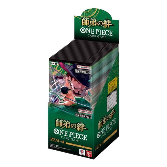 BANDAI ONE Piece Card Game Liens Maître et Étudiant (OP-12) Boîte de Boosters (Japonais) - 24 Paquets